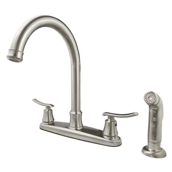 Jamestown FB7798JLSP 8-Inch Centerset Kitchen Faucet with Sprayer FB7798JLSP - main